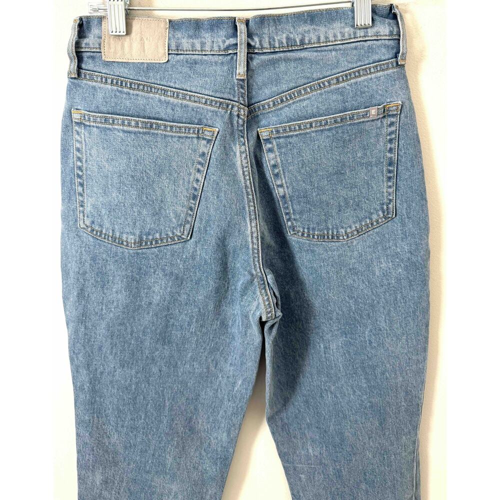 Everlane Original High Rise Cheeky Organic Cotton Denim Jeans Blue Wash Size 26 - Picture 6 of 9